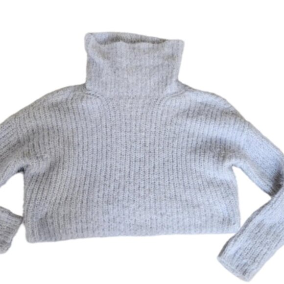 LA Hearts Sweater Women Small Blue Turtleneck Long Sleeve Chunky Knit - Picture 2 of 15